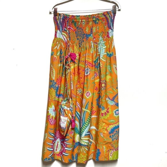NWT GRETCHEN SCOTT Women's ONE SIZE Haight-Ashbury Orange Skirt Or Dress - Picture 4 of 13